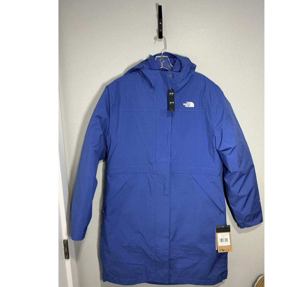 NWT The North Face Womens Sequoia Triclimate Down 3-N-1 Parka Coat Large Indigo